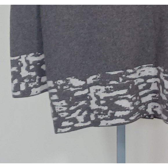 A. Ida Italy Wool Blend Asymmetrical Wrap Cape Cardigan Sweater Women US S USED - Picture 9 of 11